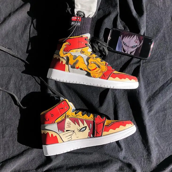 

men shoes Naruto sneakers кѬоссовки Cartoon Anime tenis running shoes zapatillas Harajuku Hip hop skate platform AAF1